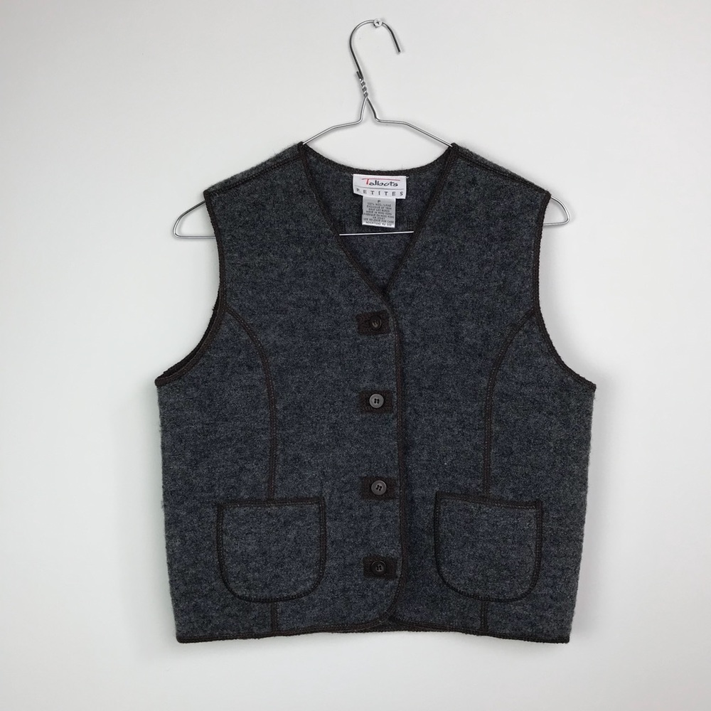 Talbots Wool Vest Petites
